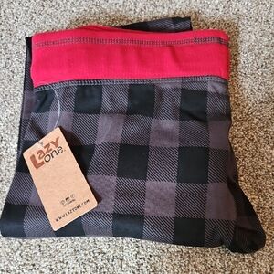 Lazy One Plaid Pajama Bottoms - Black and Red